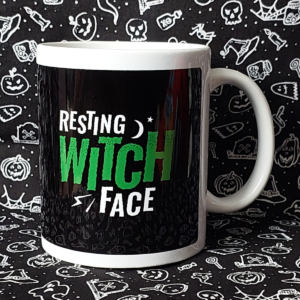 Resting Witch Face Mug 1