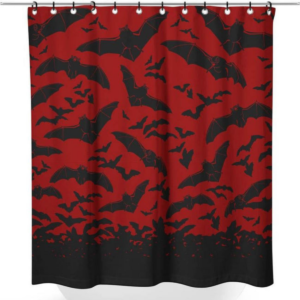 Spooksville Bats Shower Curtain