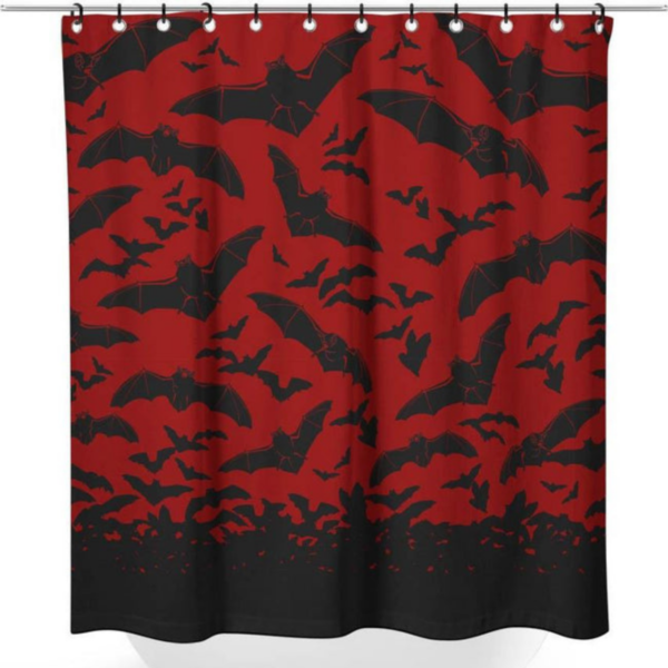 Spooksville Bats Shower Curtain