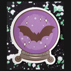 Bat Crystal Ball Sticker
