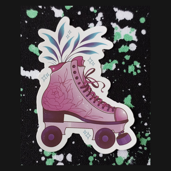 Floral Skate Sticker