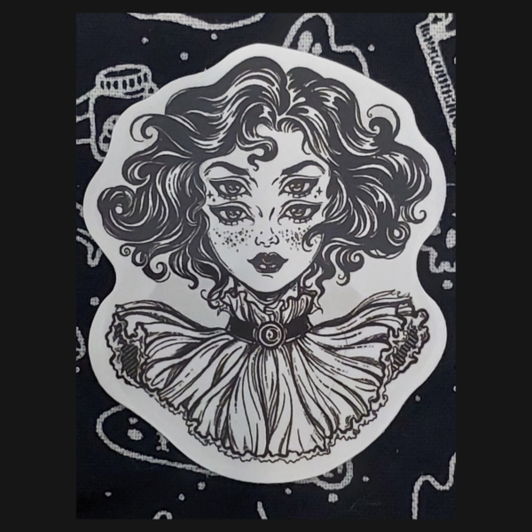 Gothic Victorian Girl Sticker