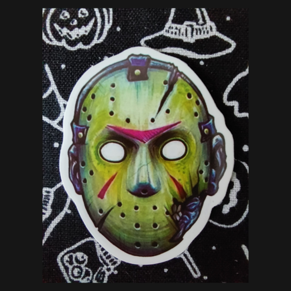 Jason Voorhees Mask Sticker