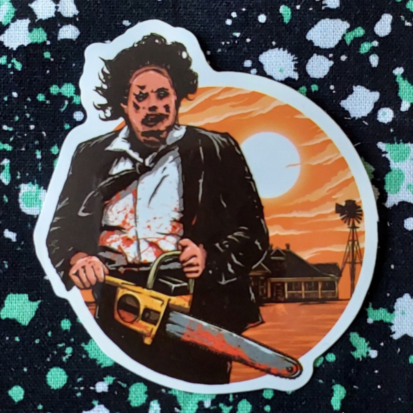 Leatherface Chainsaw Sticker