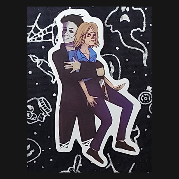Michael Myers Laurie Strode Sticker