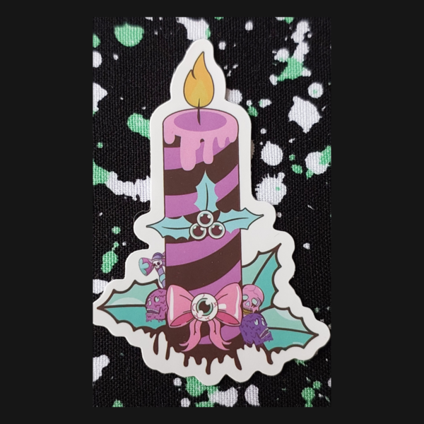 Spooky Candle Sticker