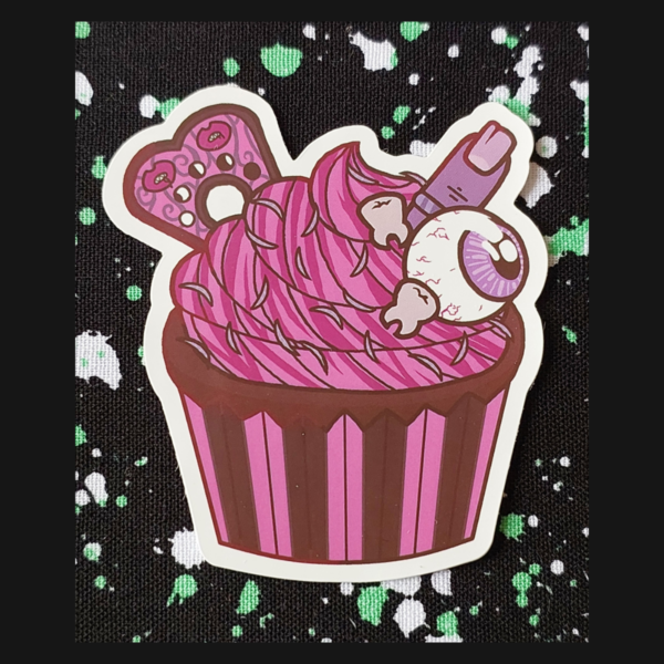 Spooky Cupcake Sticker