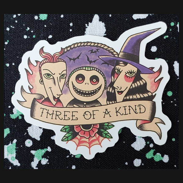 Three of a Kind Sticker