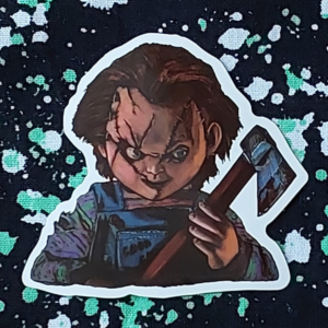 Chucky with Axe Sticker 1