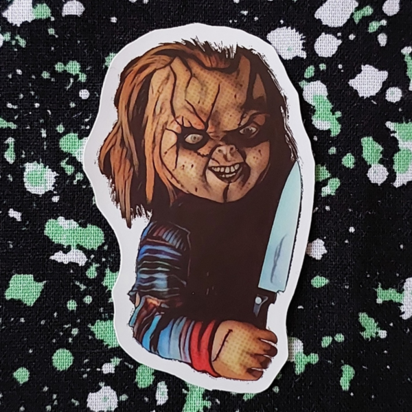 Creepy Chucky Sticker 1