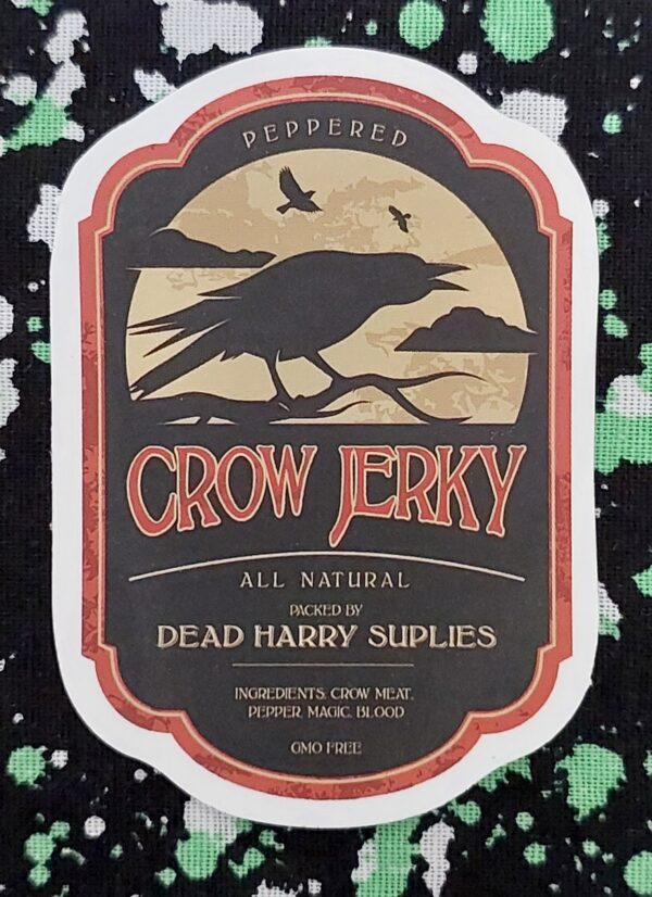 Crow Jerky Sticker