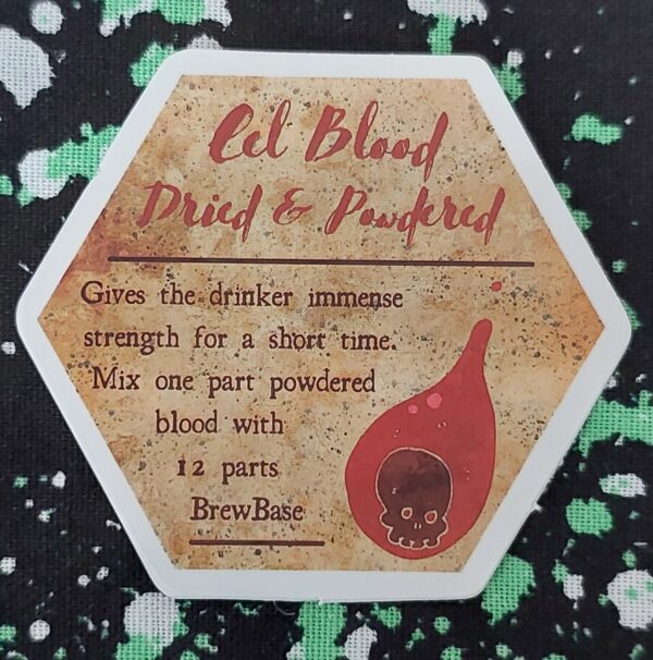 Dried Powdered Blood Sticker