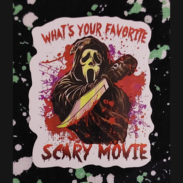 Scream Favourite Scary Movie Sticker