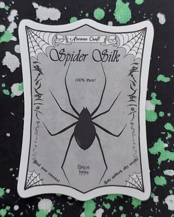 Spider Silk Sticker