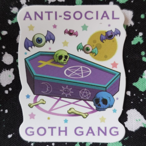 Anti Social Goth Gang Sticker