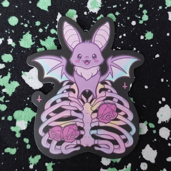 Bat Ribcage Sticker