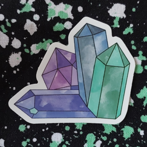 Colourful Crystals Sticker