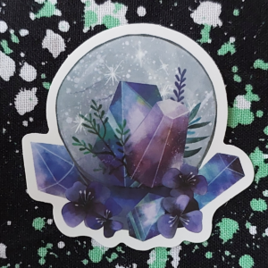 Crystal Globe Sticker