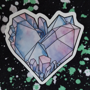 Crystal Heart Sticker