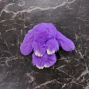 Dark Purple Fluffy Bunny