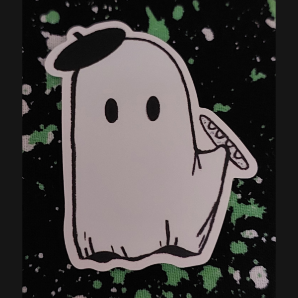 French Ghost Sticker