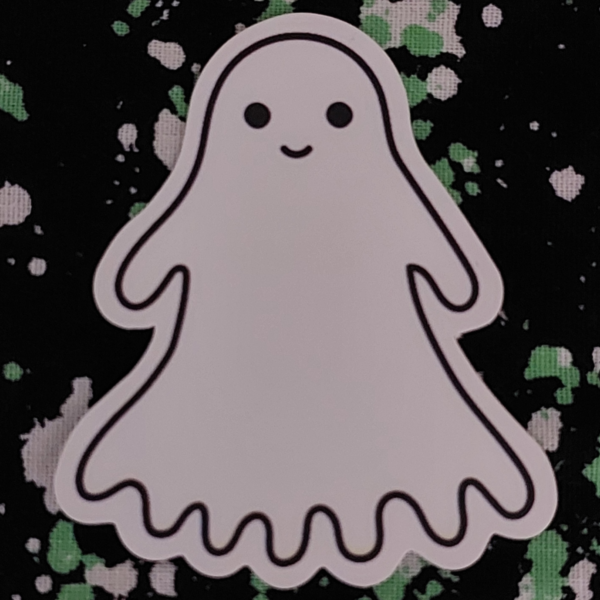 Frilly Ghost Sticker