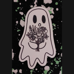 Ghost Flowers Sticker
