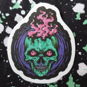 Goth Skull Sticker