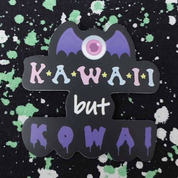 Kawaii but Kowai Sticker