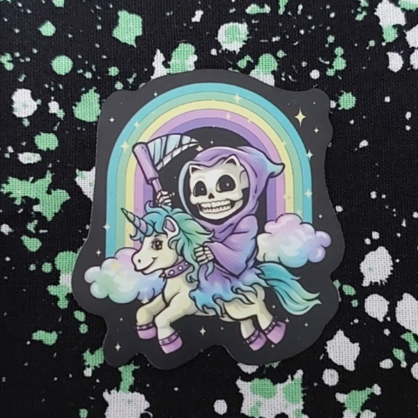 Magical Reaper Unicorn Sticker