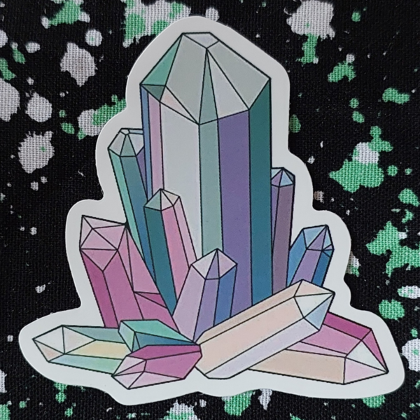 Multicolour Crystals Sticker