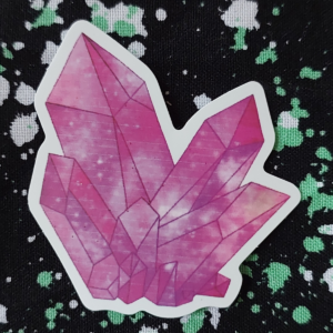 Pink Crystals Sticker