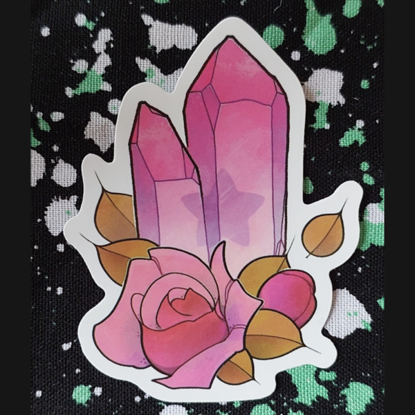 Rose Crystal Sticker