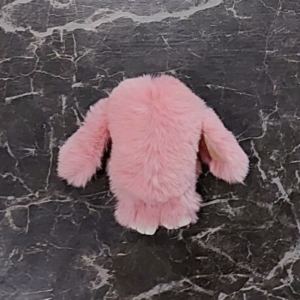Rose Pink Fluffy Bunny 1