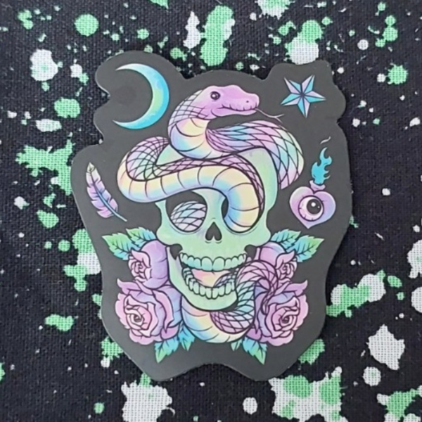 Snake Skull Sticker