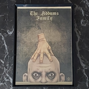 The Addams Family Uncle Fester Thing Poster Print