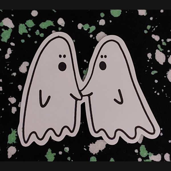 Twin Ghosts Sticker