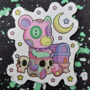 Unicorn Reaper Teddy Sticker
