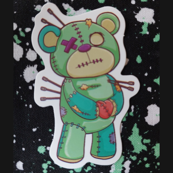 Voodoo Teddy Bear Sticker