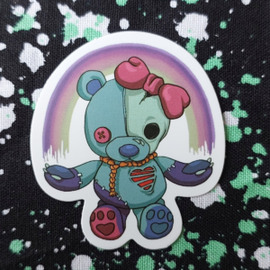 Zombie Teddy Sticker
