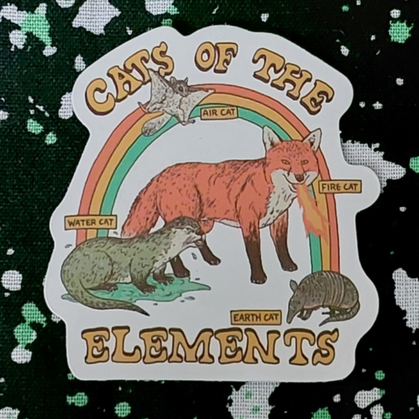 Cats of the Elements Sticker