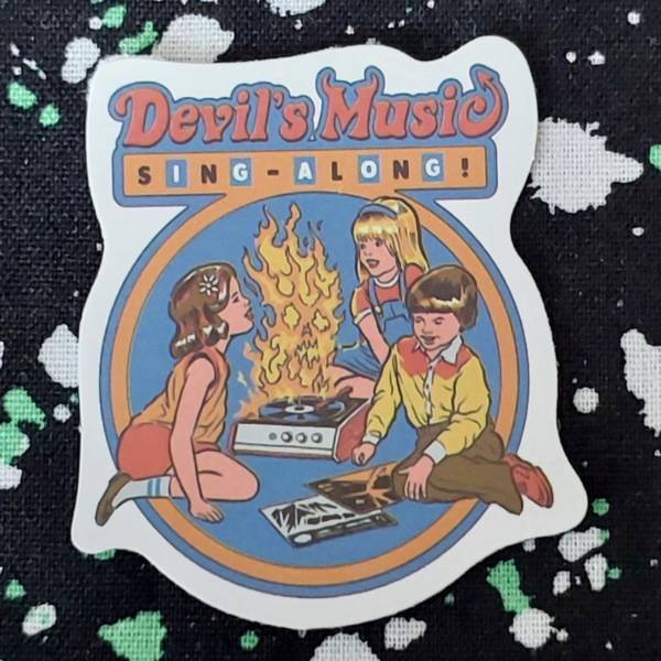 Devils Music Sing Along Sticker
