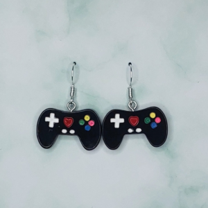 Game Controller Earrings (Black)