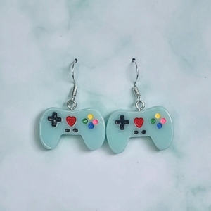 Game Controller Earrings (Mint)