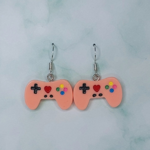 Game Controller Earrings (Peach)