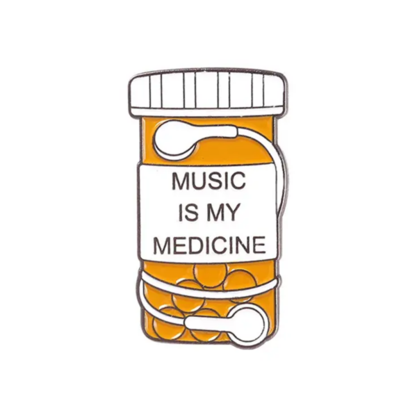Music is My Medicine Enamel Pin