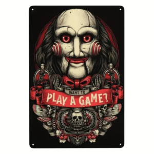 Want to Play a Game Tin Sign