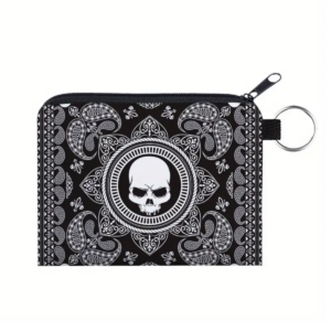 Bandana Skull Coin Purse